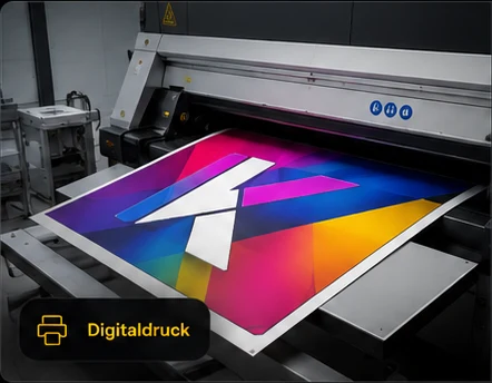 Großformatdruck mit KILINC Motiv in der Produktion
